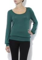 Peacocks LDS JUMPER VOL SCOOP NECK