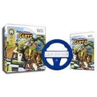 Dreamworks Super Kartz Bundle with Wheel (Wii)
