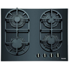 Baumatic BGG60 60cm Gas on Glass Hob in Black Glass Front Controls