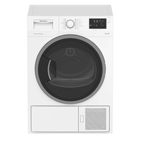 Blomberg LTP2832W 8kg Heat Pump Condenser Dryer in White Sensor A