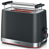Bosch TAT4M223GB 2 Slice Toaster in Black Extra Wide Slots