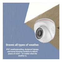 Ezviz C4W WHITE Guardian Smart Outdoor Camera in White Siren Strobe