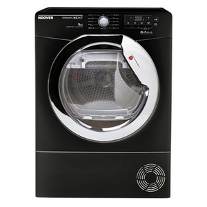 Hoover DNCD913BB 9kg Condenser Tumble Dryer in Black Sensor Dry B Rate