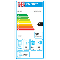 Hoover HLEC8TRGR 8kg Condenser Dryer in Graphite B Rated Sensor