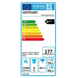 Hotpoint NM10844GS Washing Machine in Graphite 1400rpm 8Kg A Rated