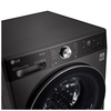 LG F4V1012BTSE Washing Machine in Black Steel 1400rpm 12kg A Rated