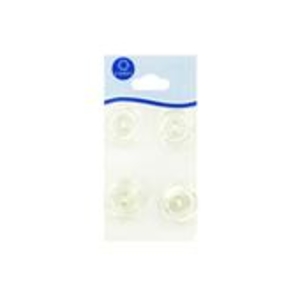 Coats Crafts Large Glossy Cream Pearl 2 Hole Button x 4