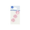 Coats Crafts Large Silky Pink Pearl Eyelet Button x 3