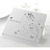 Elegant Silver Butterflies Guest Book