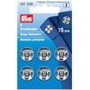 Prym Sew On Snap Fasteners in Silver 17 mm