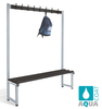 Aquacoat Single Sided Hook Bench Type D Black Polymer Slats 1500mm