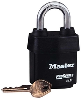 Master Pro Series Laminated Padlock 6121 Keyed to Differ