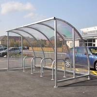 QMP Kenilworth 2000mm Perspex Cycle Shelter 4 bikes
