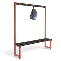 Single Sided Hook Bench Type D Black Polymer Slats 1000mm
