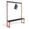 Single Sided Hook Bench Type D Black Polymer Slats 2000mm