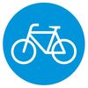 Thermoplastic Cyclists ONLY Symbol 1000mm DIA