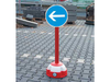 TRAFFIC Line High Viz Sign Post - Arrow
