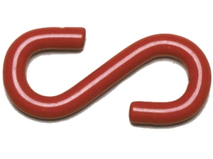 Traffic Line S Shape Plastic Coated Steel Chain Hook Pk of 10