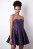 Liquorish Purple Jacquard Prom Dress