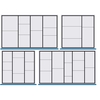 10 Compartment Metal Divider Sets for 150mm drawer