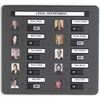 10 Person Photo In / Out Board (photo plus name) with sliding mechanism and wall fixing kit