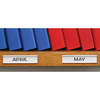 100 Self Adhesive White Label Holders 30 x 80 for shelving/racking