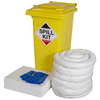 120L Oil & Fuel Spill Kit in yellow wheelie bin