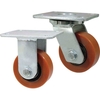 125 dia Polyurethane Castors Fixed 200kg cap