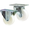 125 dia White Nylon Castors Braked 250kg cap