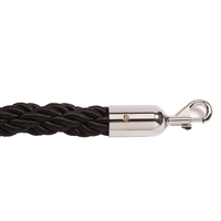 1.8m Maroon Braided Twisted Barrier Ropes with Slide Snap Connectors