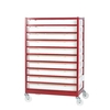 2 Braked Castors for Mobile Tray Rack