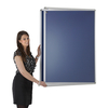 2 door Tamperproof Framed Noticeboard 2400mm x 1200mm Key Lock