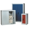 2 Door Welded Steel Security Cupboard with seven-lever anti-pitch lock - 1800mm high 1200mm wide