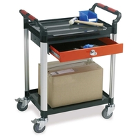 2 Shelf Tool Trolley with 1 Drawer - 100kg capacity