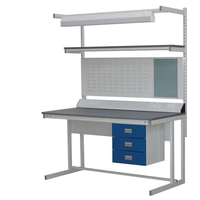 250kg Cantilever Workbench with Solid Beech Worktop - 840 x 1200 x 750mm