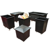 320L Black Recycled Plastic Tapered Truck - 735h x 685w x 1010L