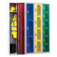 4-Door Perforated Door Locker - 1800 x 450 x 450mm