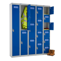4-door PPE Locker - 1800 x 300 x 450mm- Reaction to Fire Classification EN 13501-1 - Germ Guard Active Technology paint