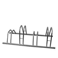 4 Section Dual Height Cycle Rack - Flat Top