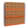 4 Shelf Archive Storage Racking with 32 Boxes - 2440 x 1525 x 457mm