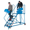 4 Tread Galvanised e/g Mobile Plaform Steps