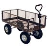 400kg Mesh Platform Truck with Plywood Deck and Puncture Proof Tyres - Platform Size: 1250 x 590mm