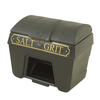 400L Black & Gold Victoriana Grit Bin with Key Lock (No hopper)