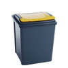 50 Litre Recycling Bin With Blue Lid - 510 x 400 x 400mm