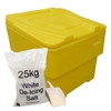 60 Litre Mottled Grey Grit Bin - 1x 25kg bag of salt & scoop