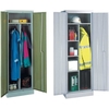 615mm wide Slimline Cupboards with 4 Shelves + Coat Rail