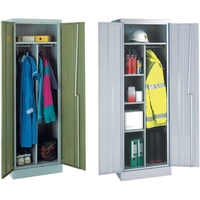 615mm wide Slimline Cupboards with 4 Shelves + Coat Rail