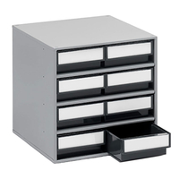 8 Drawer 82h x 186w x 300d ESD Small Parts Cabinet with Steel Housing