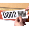 80mm x 1m Adhesive Clear Ticket Holders for Shelving - Pack of 10