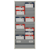 A4 portrait document & clipboard rack double x 6